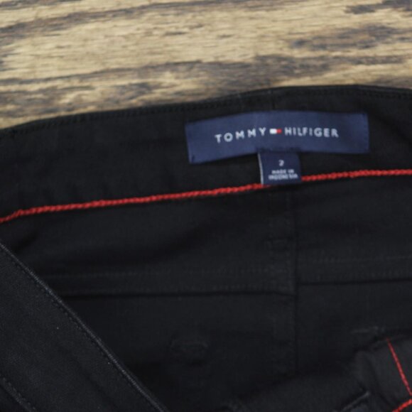 NWT Tommy Hilfiger Womens Tribeca Th Flex Ankle Skinny Jeans J9SK0EFH Black 2 - Picture 9 of 10